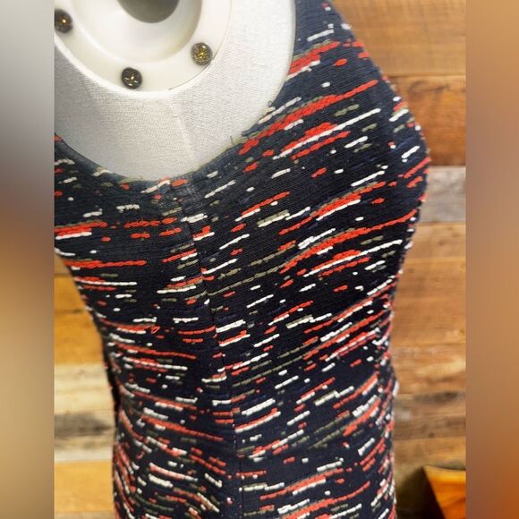 GREY Jason Wu textured shift dress size 6 tweed multi-stitch sleeveless sheath - Picture 6 of 16